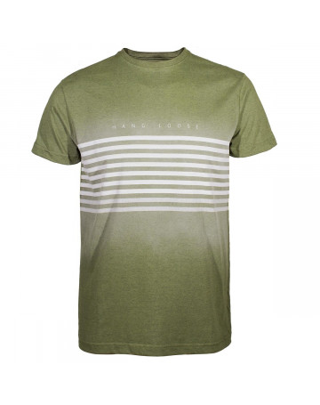 Camiseta Hang Loose Gradstripe - Verde Mescla