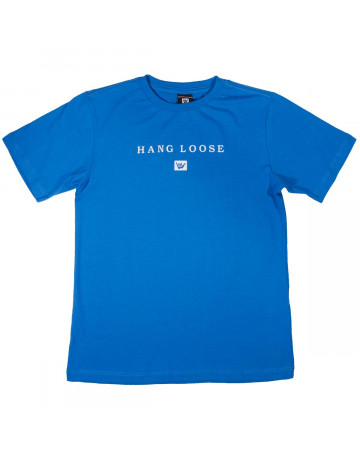 Camiseta Hang Loose Infantil Leaf - Azul