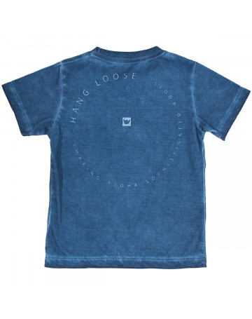 Camiseta Hang Loose Infantil Aloha - Azul