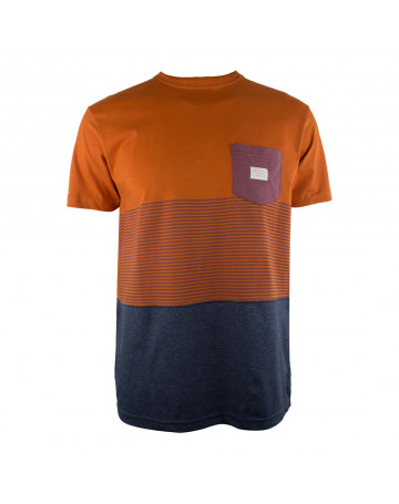 Camiseta Hang Loose Stripock - Laranja/Chumbo