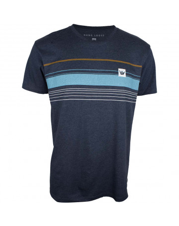 Camiseta Hang Loose Striped - Azul Mescla