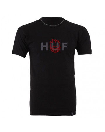 Camiseta Huf Spitfire Og Logo Preto
