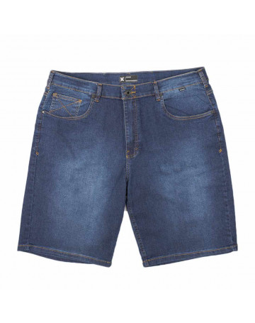 Bermuda Hurley Jeans Oversize - Azul