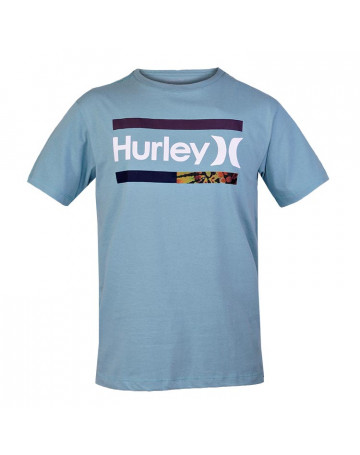 Camiseta Hurley Silk World - Azul Claro