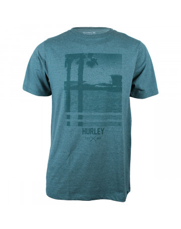 Camiseta Hurley Palm Tree Verde Mescla 