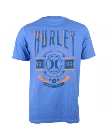 Camiseta Hurley Established Azul Mescla