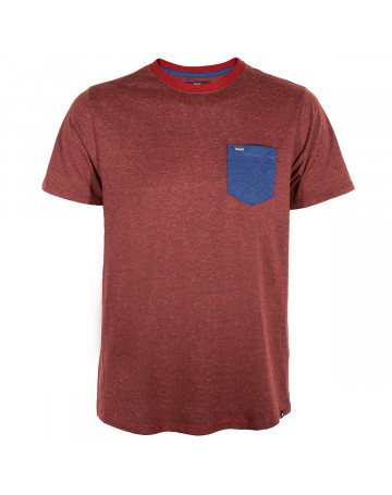 Camiseta Hurley Premium Points - Vermelho Mescla/Azul