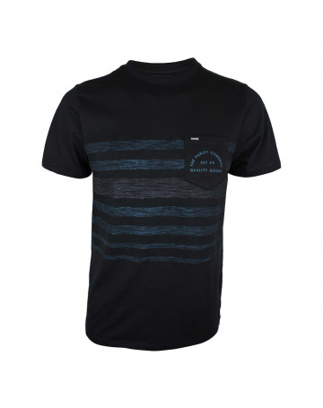 Camiseta Hurley Kanpai Stripe - Preta