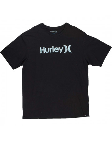 Camiseta Hurley One & On Pupuke Extra Grande - Preto