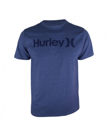 Camiseta Hurley O&o Solid - Azul Mescla 