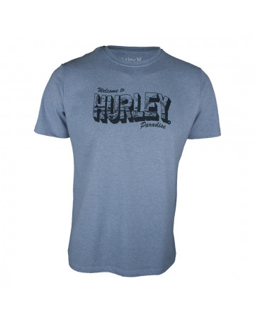Camiseta Hurley Octane Azul Mescla