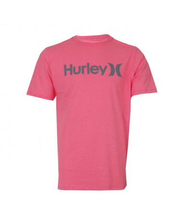 Camiseta Hurley Solid - Rosa Neon 