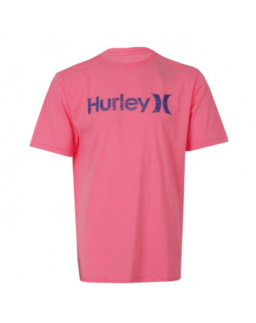 Camiseta Hurley Throught - Rosa Neon
