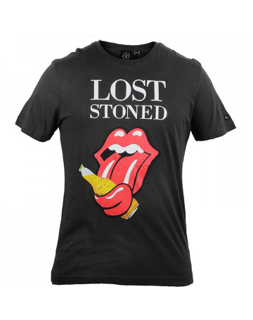 Camiseta Lost Salem Rolling - Cinza Chumbo