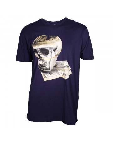 Camiseta Lost Skull Money - Marinho