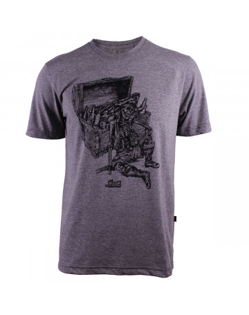 Camiseta Lost Bones Beer Cinza Mescla