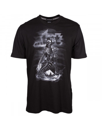 Camiseta Lost Mermaid Skull - Preto