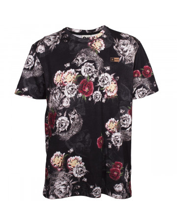 Camiseta MCD Flower Fish - Preto/Floral