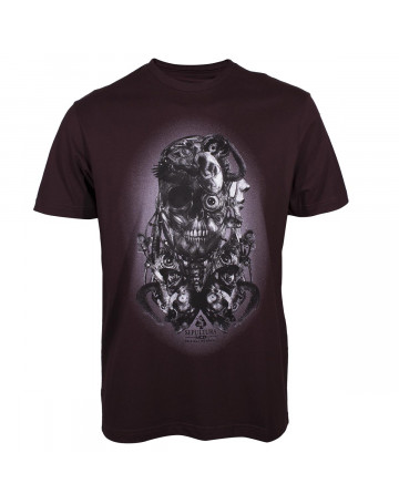Camiseta MCD Sepultura Machine - Vinho