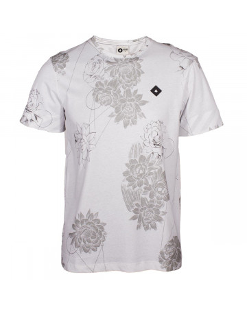 Camiseta MCD Geo Flower - Branco/Cinza