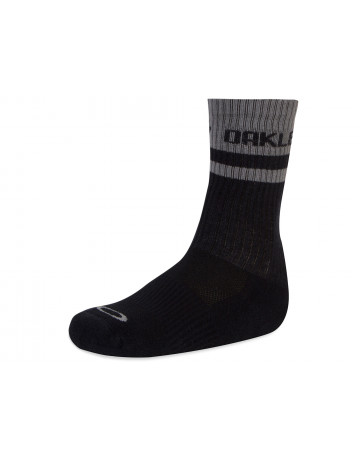 Meia Oakley Crew Sock Athletics - Preto/Cinza