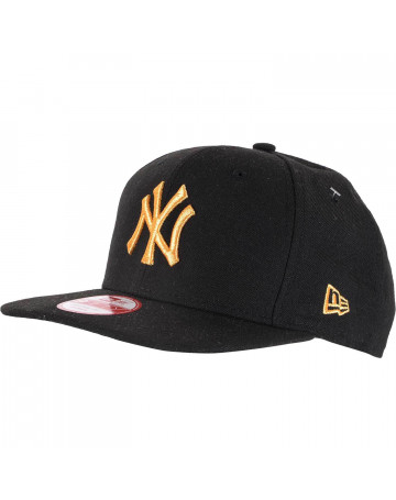 Boné New Era NY Yankees Golden Preto