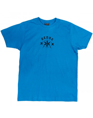 Camiseta OKDOK Juvenil Logo - Azul
