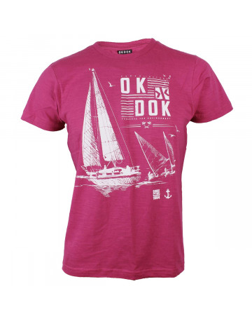 Camiseta OkDok Sail Boat Rosa