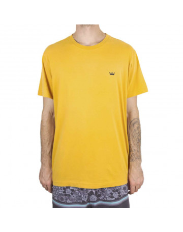 Camiseta Oskley Vintage Coroa - Amarelo
