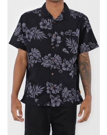 Camisa Quiksilver Floral Feelings-Preta