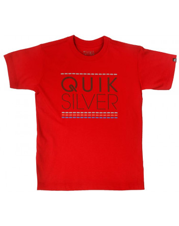 Camiseta Quiksilver Infantil Run Chilli - Vermelho