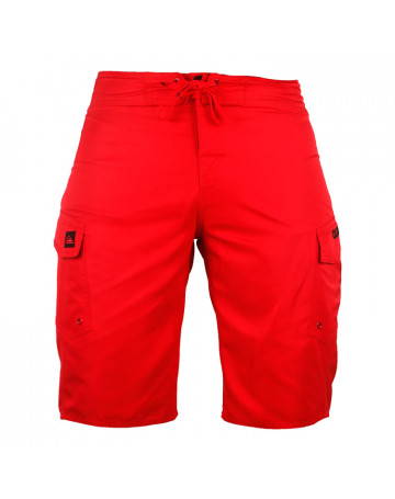 Bermuda Quiksilver Manic 22 - Vermelho