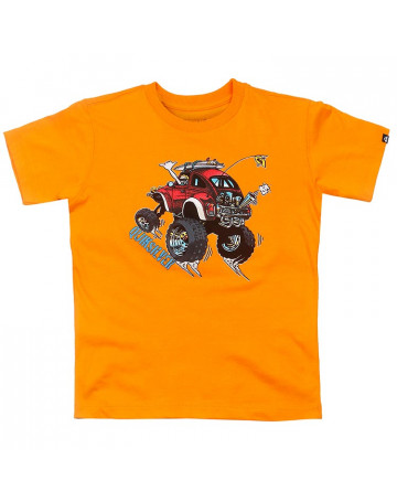 Camiseta Quiksilver Infantil Cabo Bound - Laranja