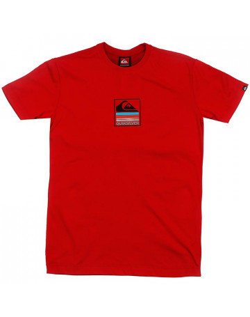 Camiseta Quiksilver Juvenil Ourtlyer - Vermelho