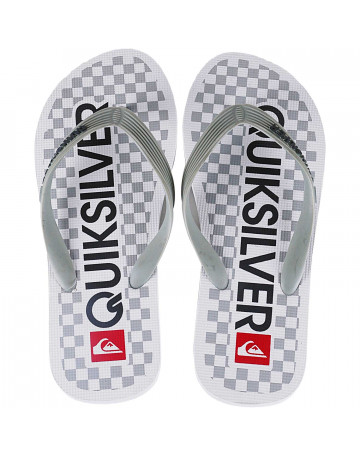 Chinelo Quiksilver Java Wordmark Branco