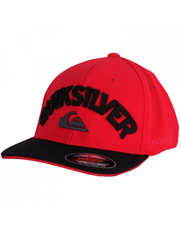 Boné Quiksilver New Applique - Vermelho