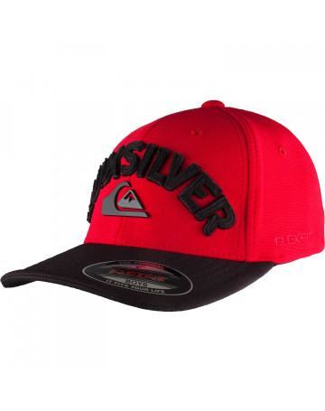 Boné Quiksilver Juvenil New Applique Vermelho