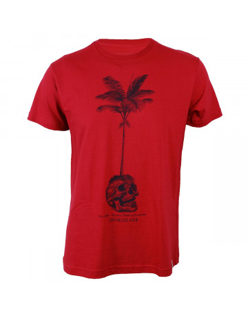 Camiseta Quiksilver Slim Craniun Vermelha