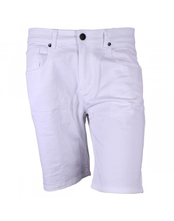 Bermuda Quiksilver Jeans Walk White Branca