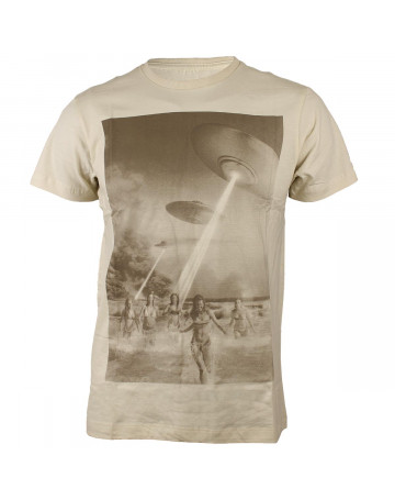 Camiseta Quiksilver Beach Attack Bege