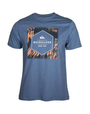 Camiseta Quiksilver Shady Hex - Azul