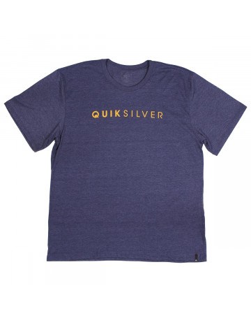 Camiseta Quiksilver Lineup Extra Grande - Azul Mescla