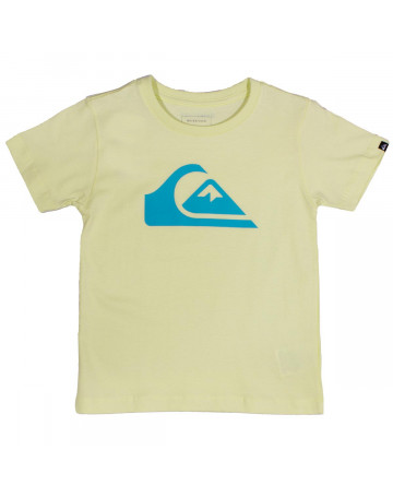 Camiseta Quiksilver Infantil Kids Logo - Amarelo