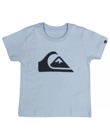 Camiseta Quiksilver Infantil Kids Logo - Azul