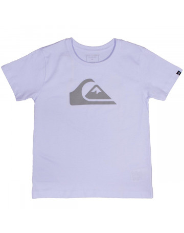 Camiseta Quiksilver Infantil Kids Logo - Branco