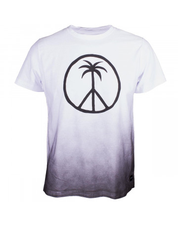 Camiseta Quiksilver Peace Beach - Branco/Preto
