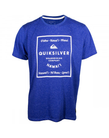Camiseta Quiksilver Oahu - Azul Mescla