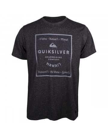 Camiseta Quiksilver Oahu - Preto Mescla