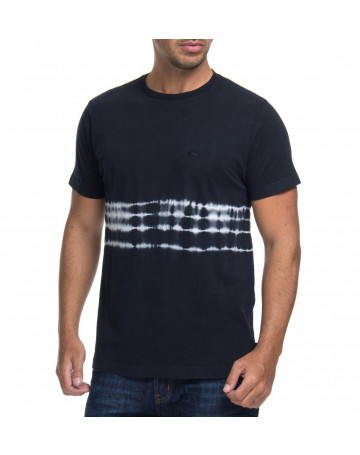 Camiseta Quiksilver Tie Dye Strips - Preto