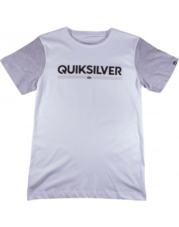 Camiseta Quiksilver Juvenil Tough - Branca